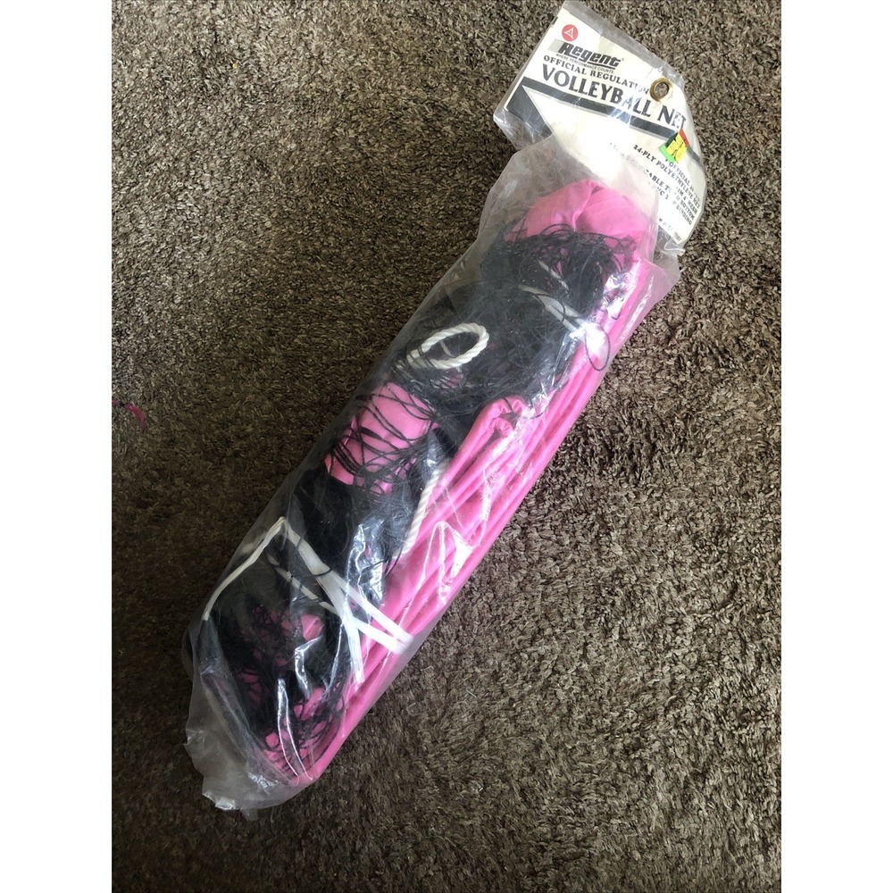 NEW Vtg Regent Official International Regulation Volleyball Net 78351 Pink